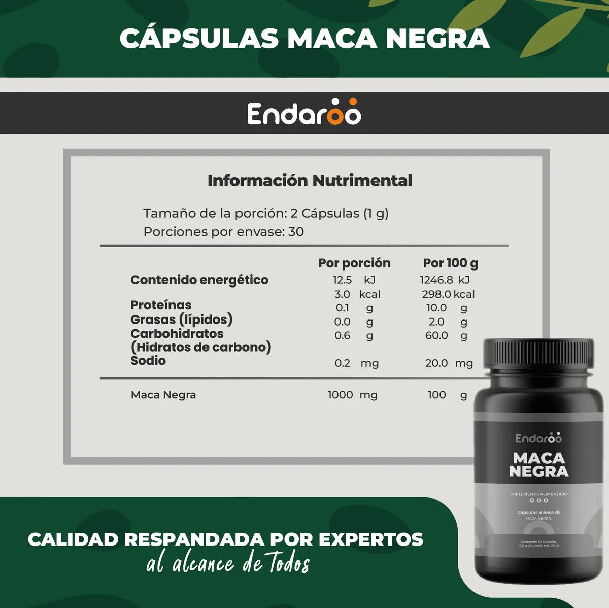 SUPLEMENTO MACA NEGRA (2x1)