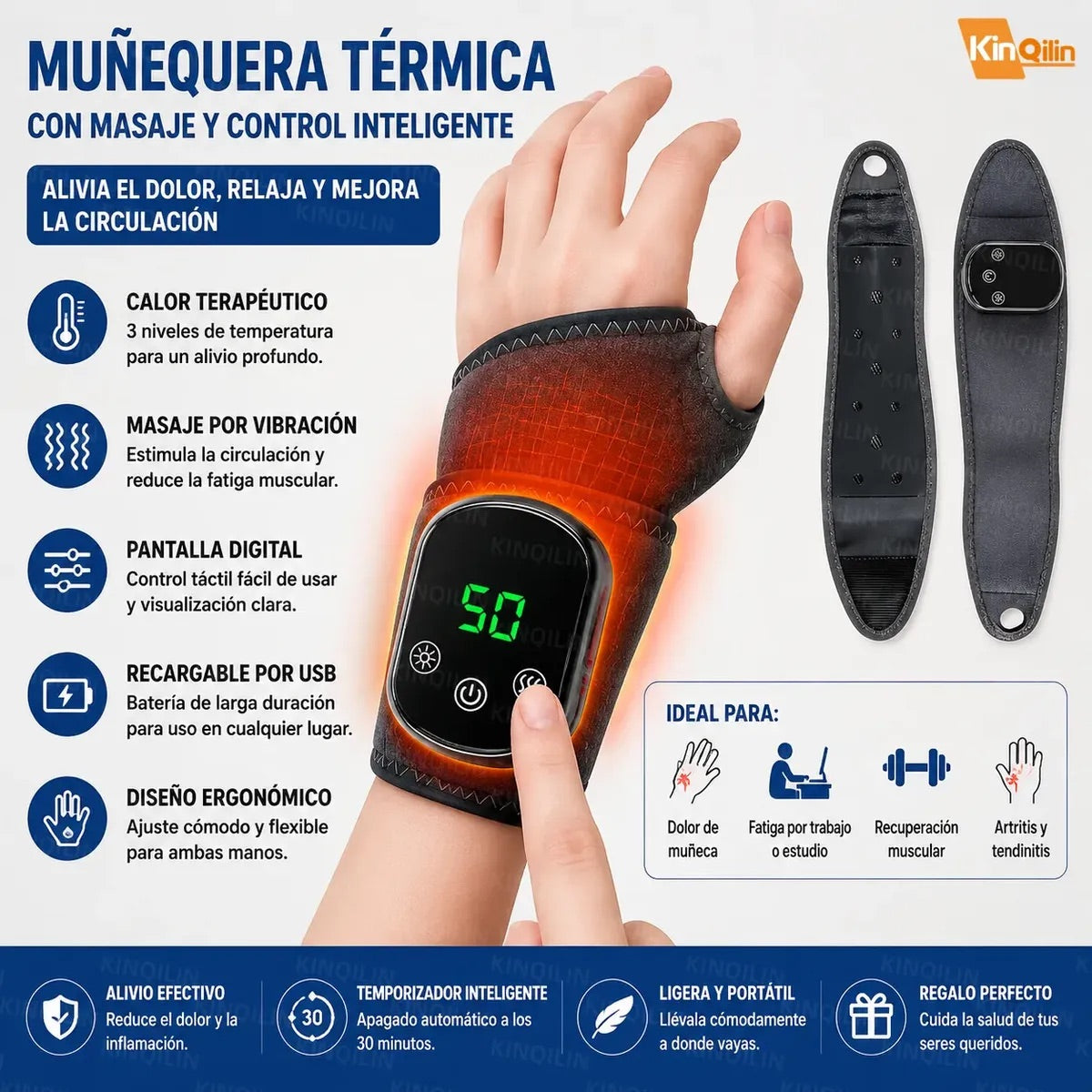 Muñequera masajeadora - TermoRelax