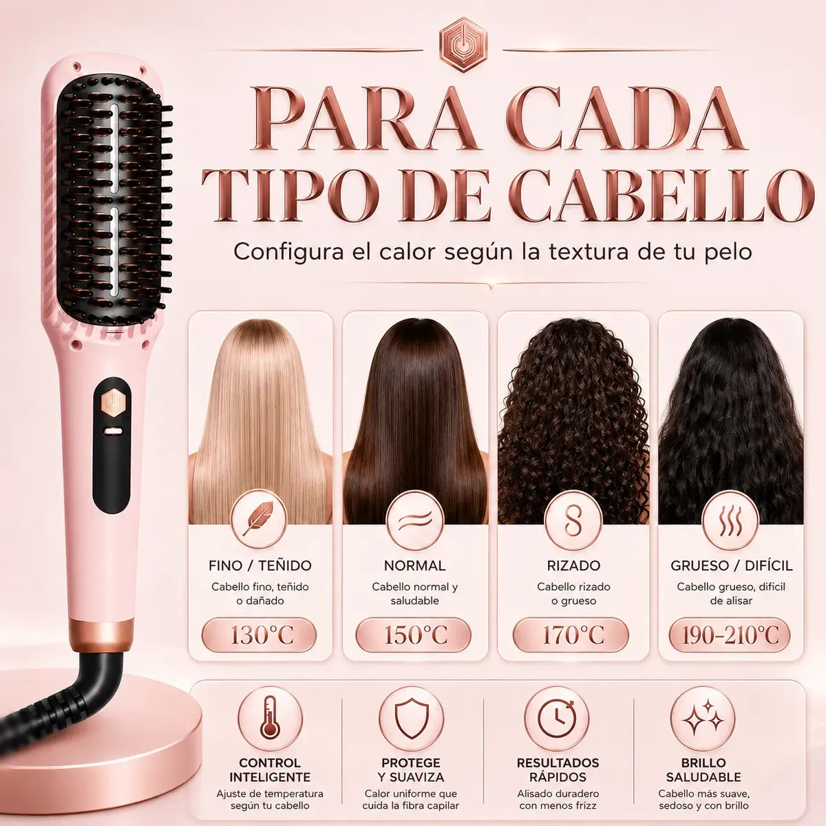 Cepillo Alaciador - AlisaGlow