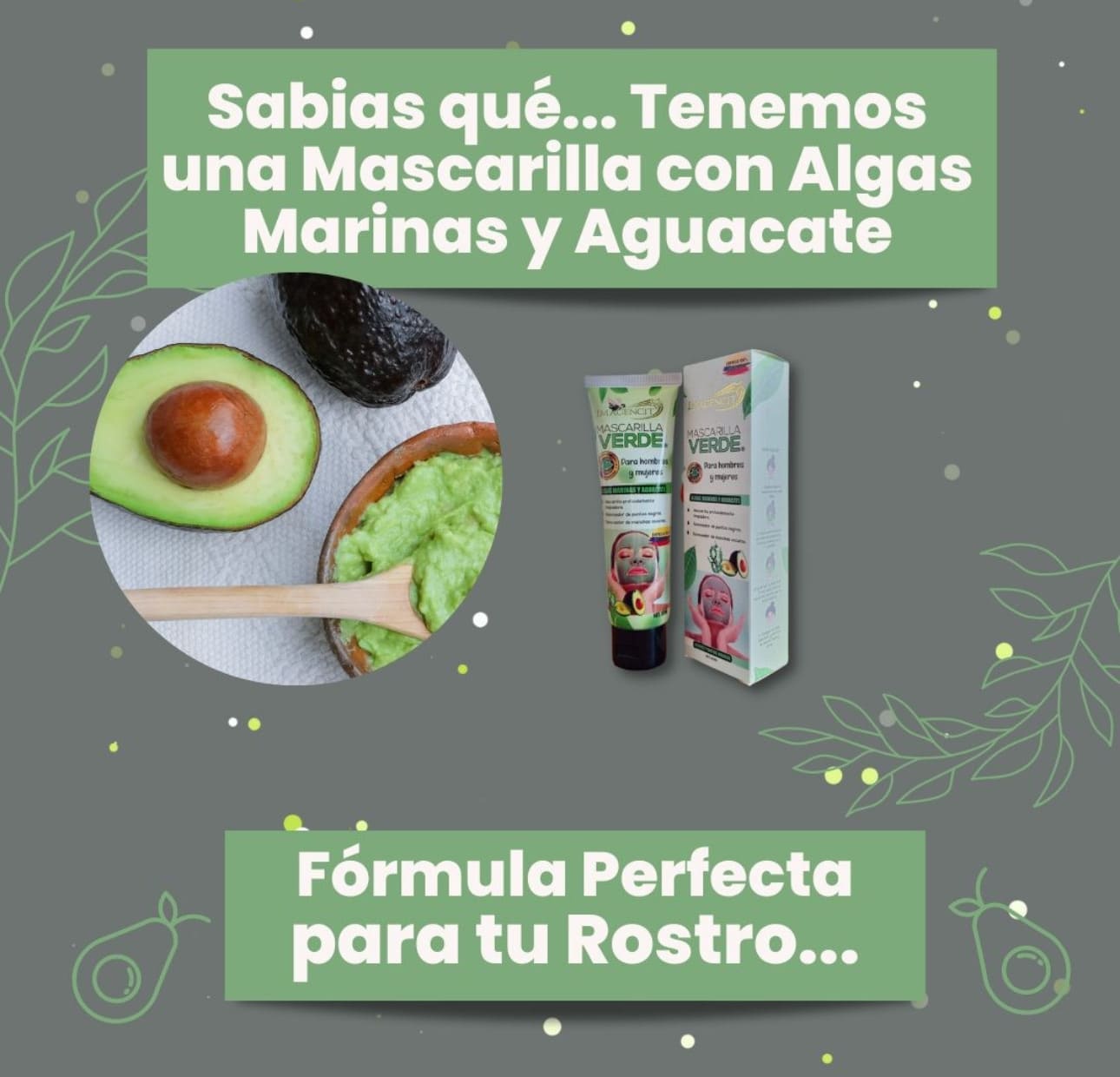 Mascarilla Verde Imagencit 🌿