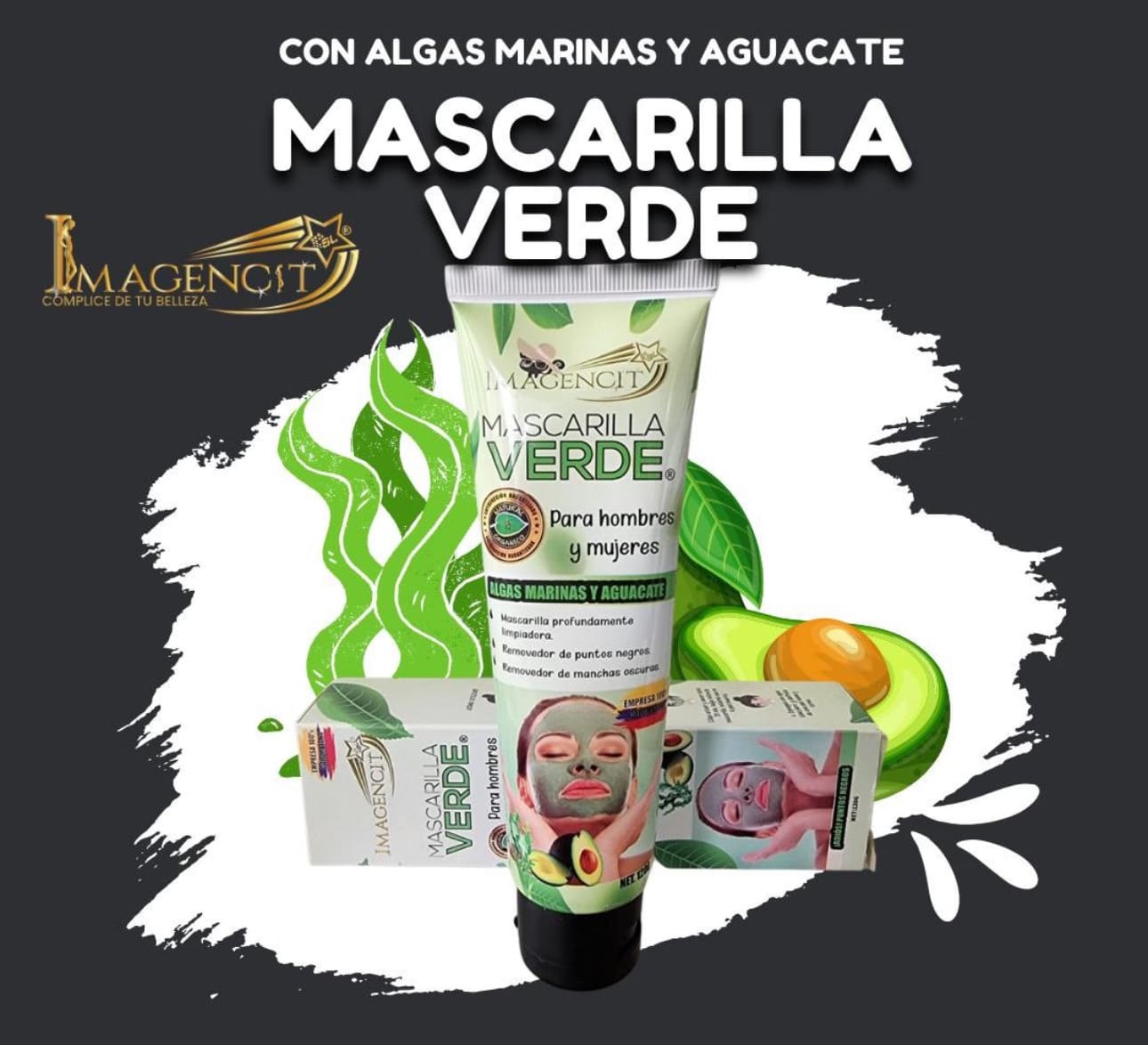 Mascarilla Verde Imagencit 🌿